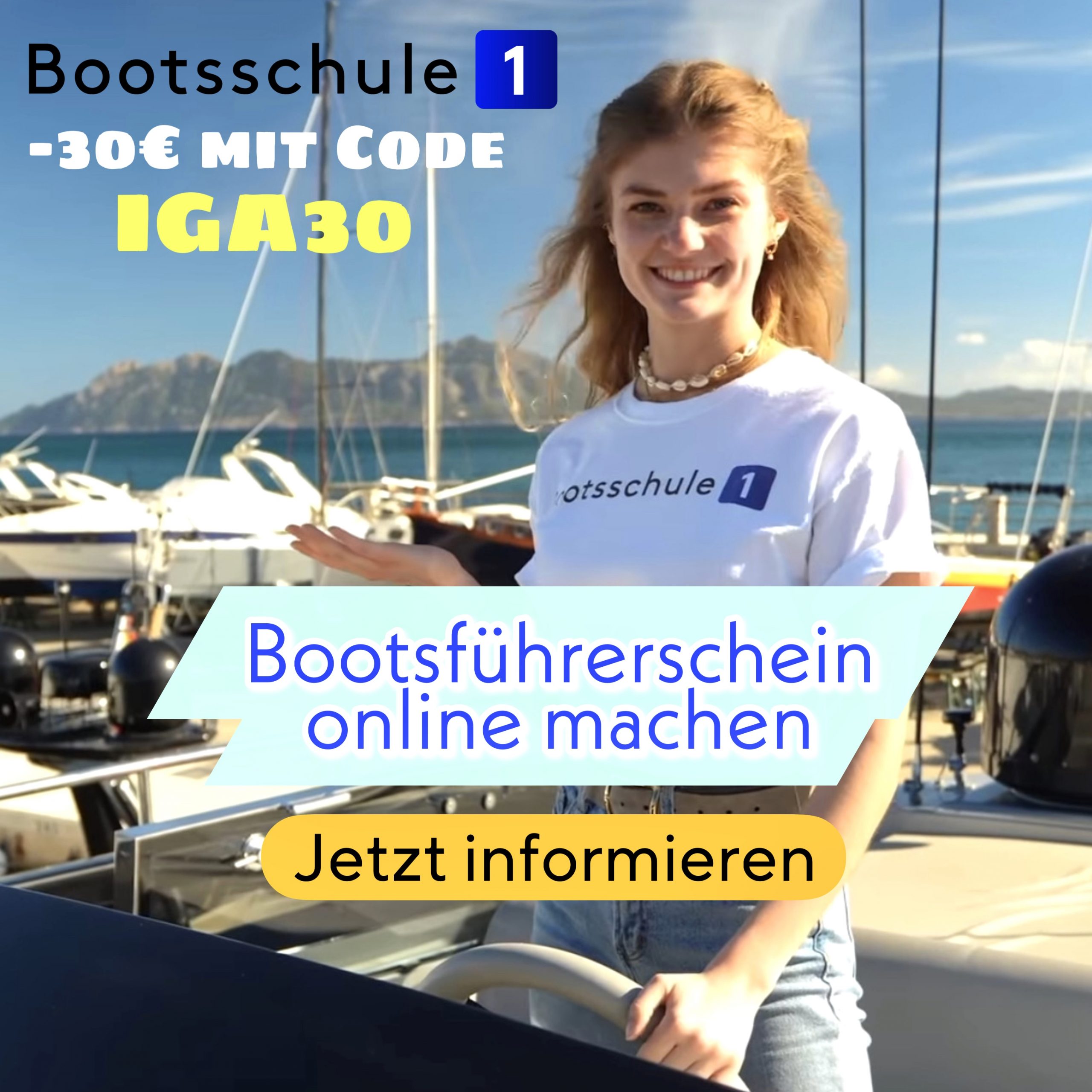 Bootschule 1 30€ Rabatt Code IGA30