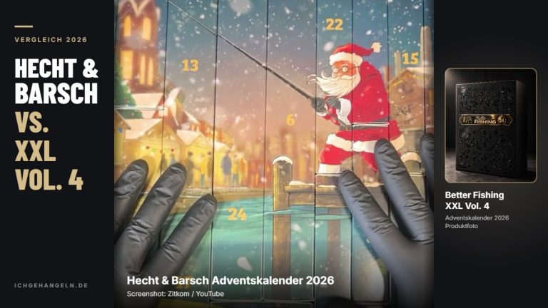 Hecht und Barsch Adventskalender 2026 im Unboxing von Zitkom und XXL Adventskalender Vol. 4 im Vergleich