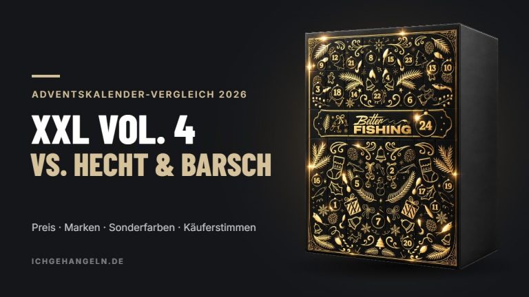 Hecht und Barsch Adventskalender 2026 im Vergleich mit dem XXL Adventskalender Vol. 4